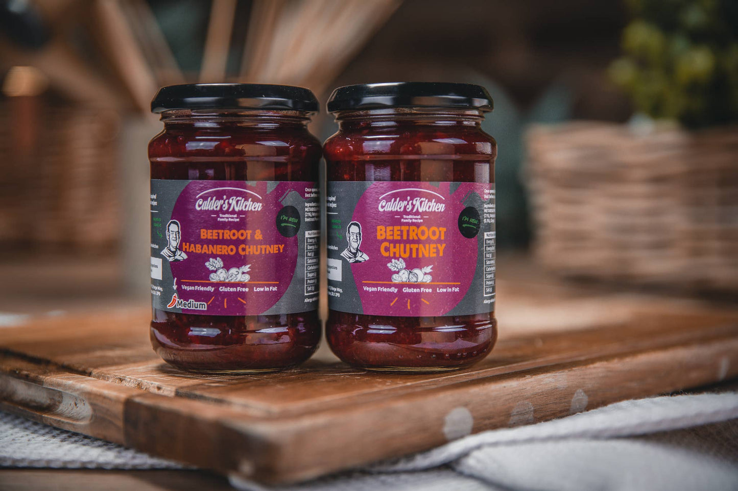 Calder's Kitchen Beetroot Chutney (Gluten Free, Vegan) 285 g jar