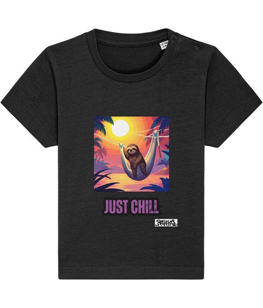 Just Chill Sloth T Shirt Designed by Rock Chocs