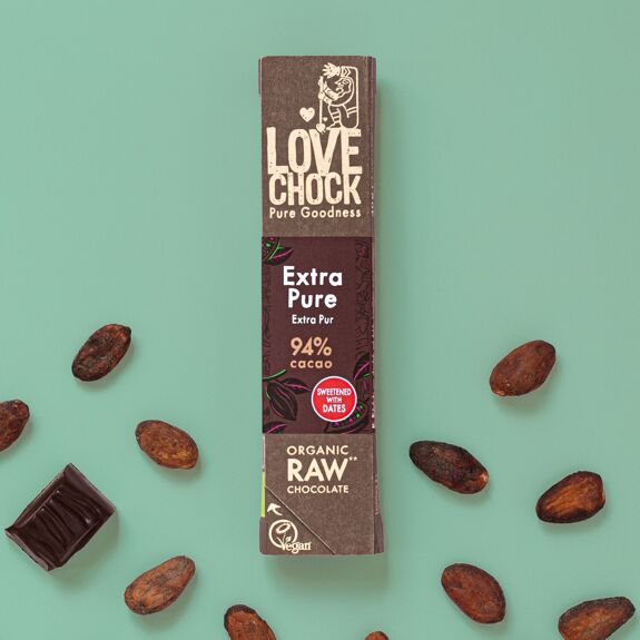 pre order EXTRA PURE Organic and Raw Dark Chocolate - out of stock more will be arriving in 3 weeks