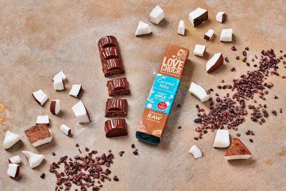 Pre Order Coconut Nibs - and Love Chockrriving in around 2 weeks. Will send orders out as soon as arrives