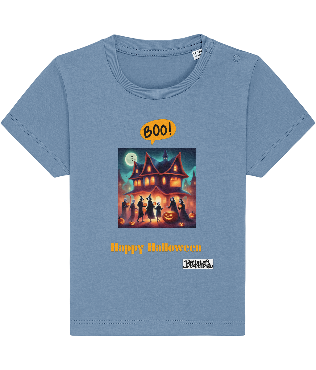 Happy Halloween T shirts designed by Rock Chocs Haunted House Design 2 for 0 to 36 months