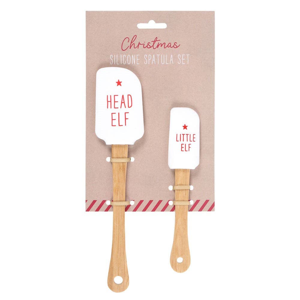 Head Elf Little Elf Silicone Christmas Baking Spatula Set- 2 left in stock
