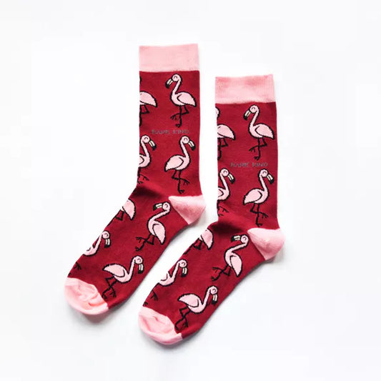 Save the Flamingos Bamboo Socks