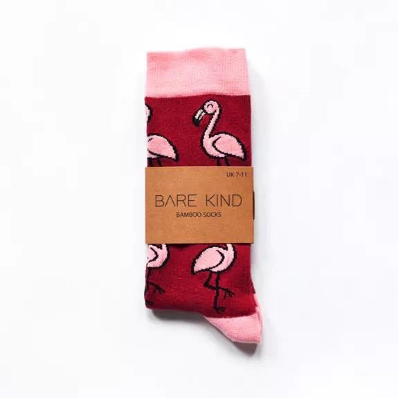 Save the Flamingos Bamboo Socks