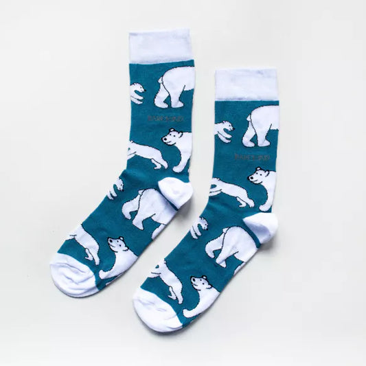 Save the Polar Bears Bamboo Socks