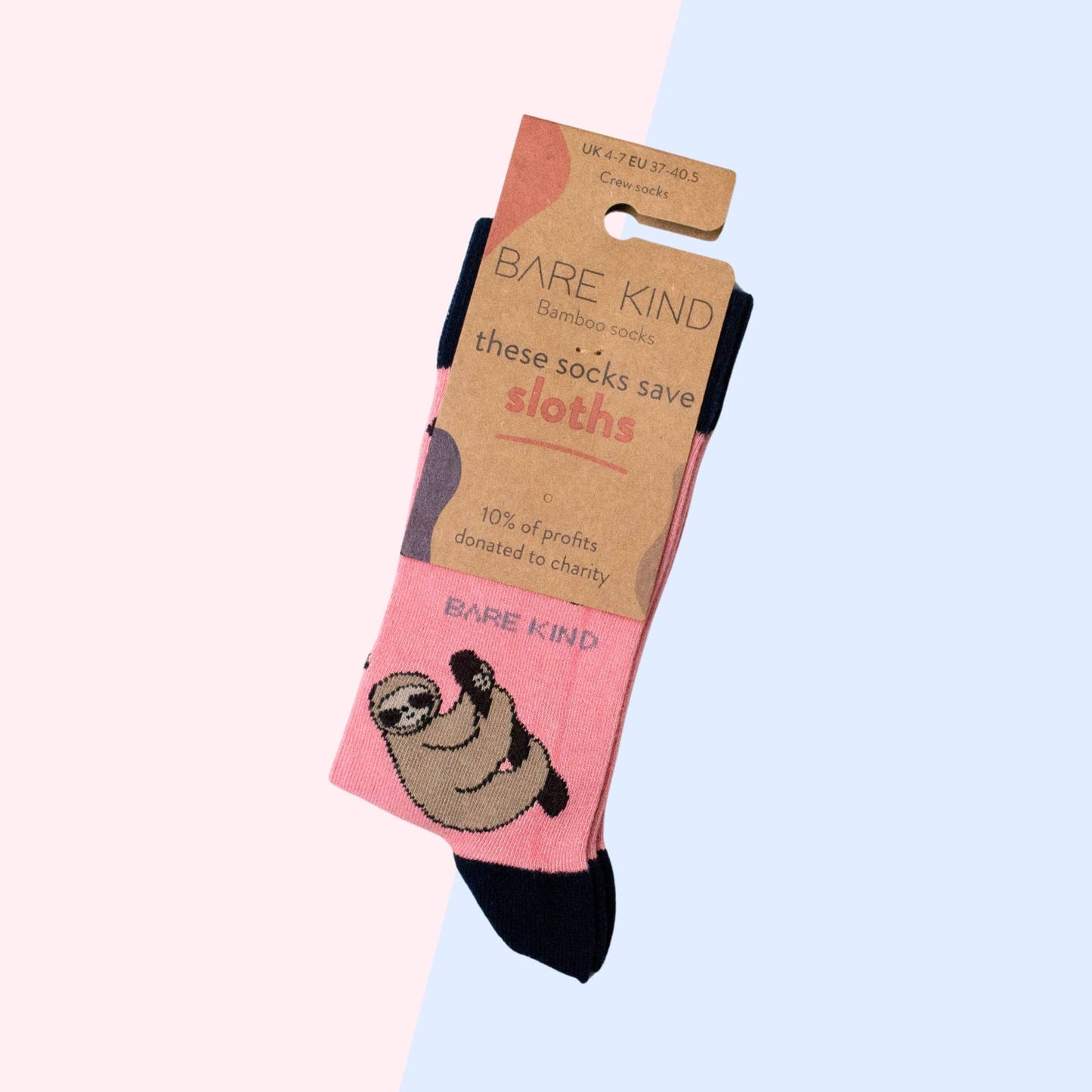 Sloth Socks | Bamboo Socks | Salmon Socks | Sleepy Socks