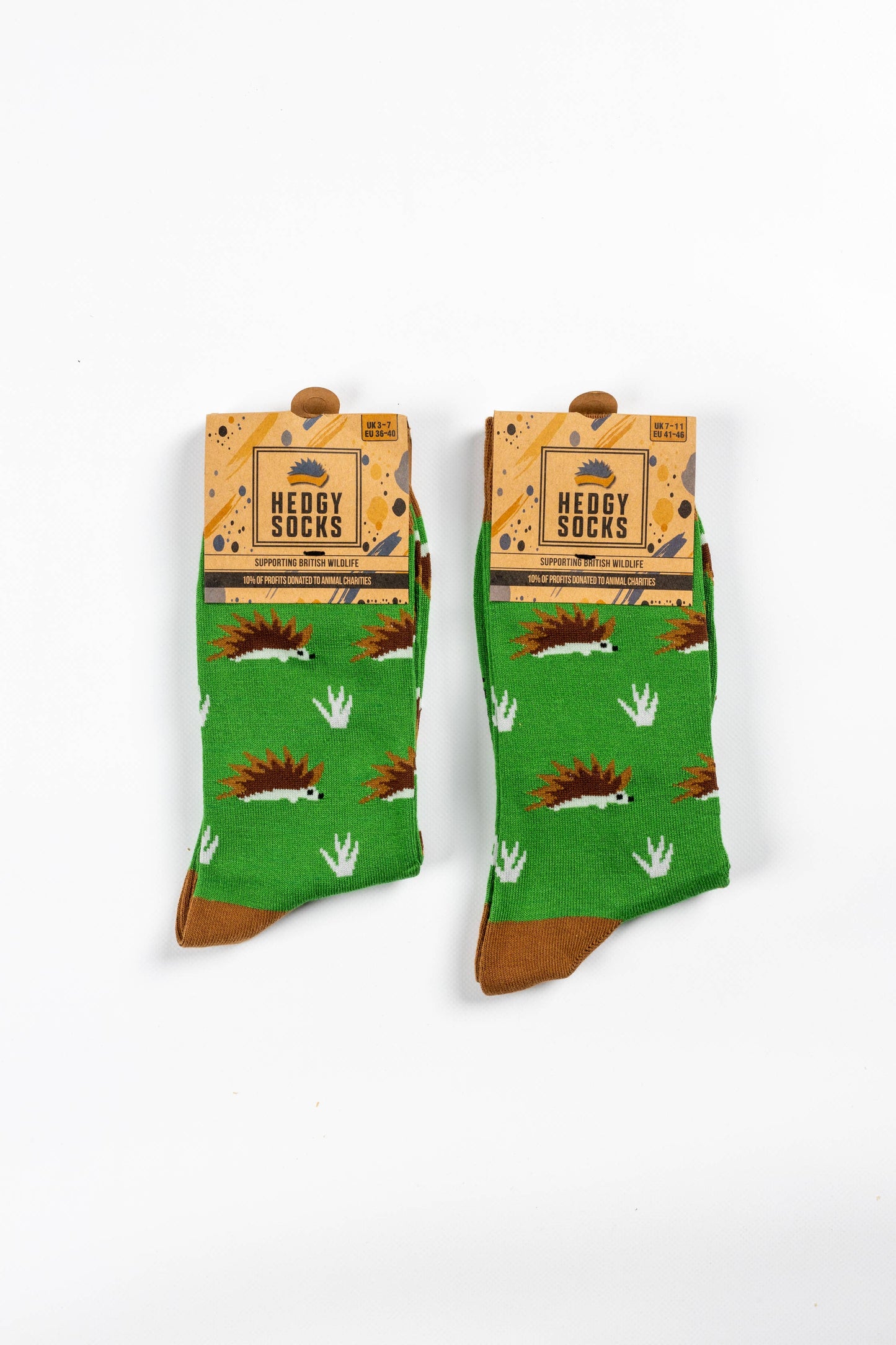 BAMBOO SOCKS | HEDGEHOG SOCKS | WILDLIFE SOCKS | GREEN limited stock