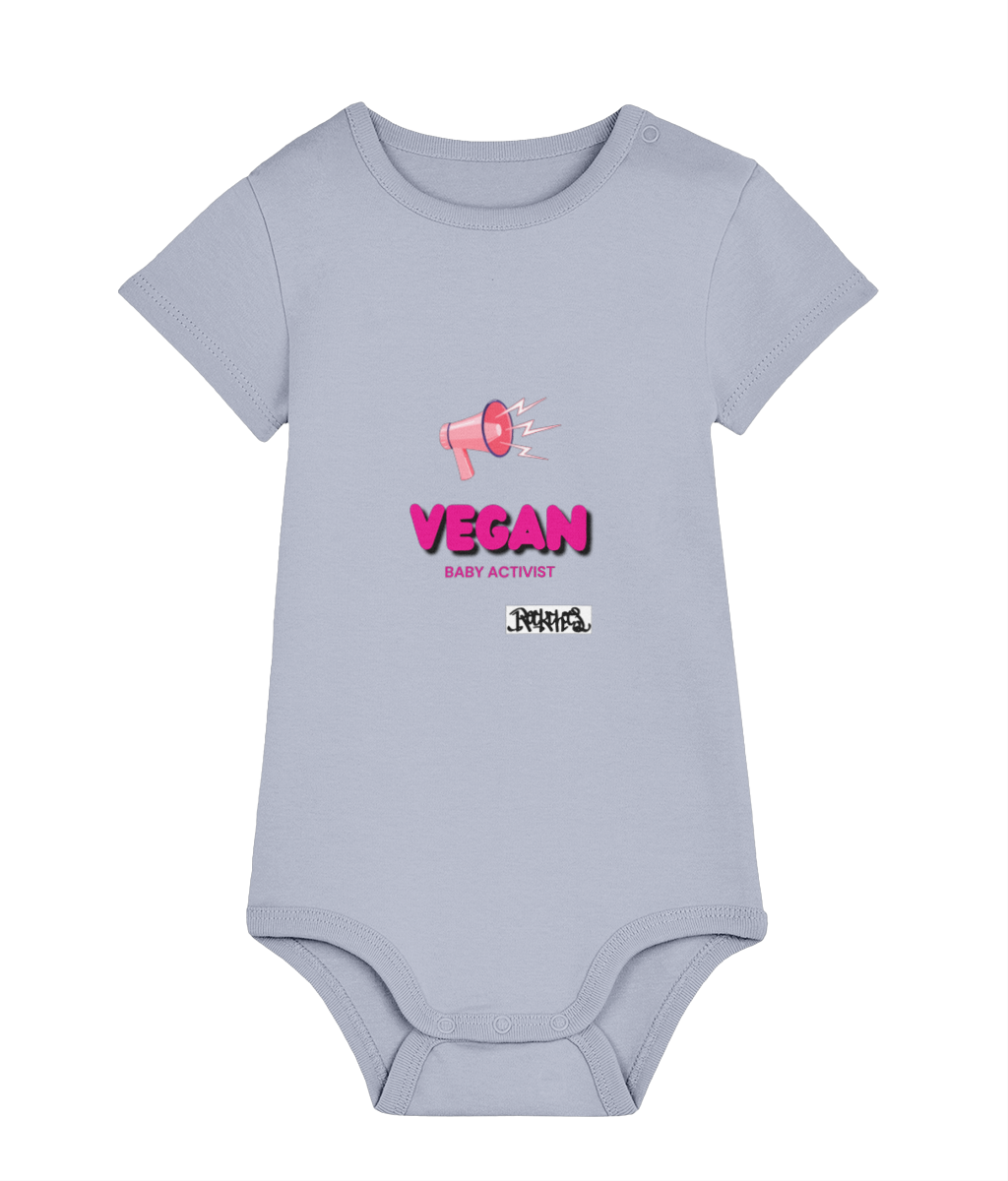 Baby Bodysuit Vegan Baby Activist by Rock Chocs