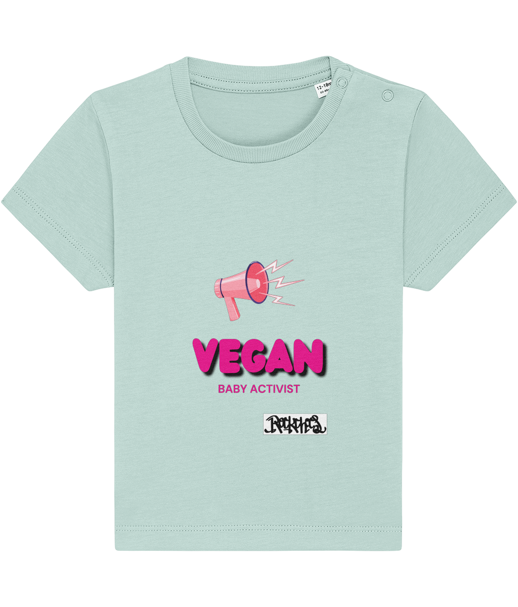 Vegan Baby Activist T Shirt by Rock Chocs