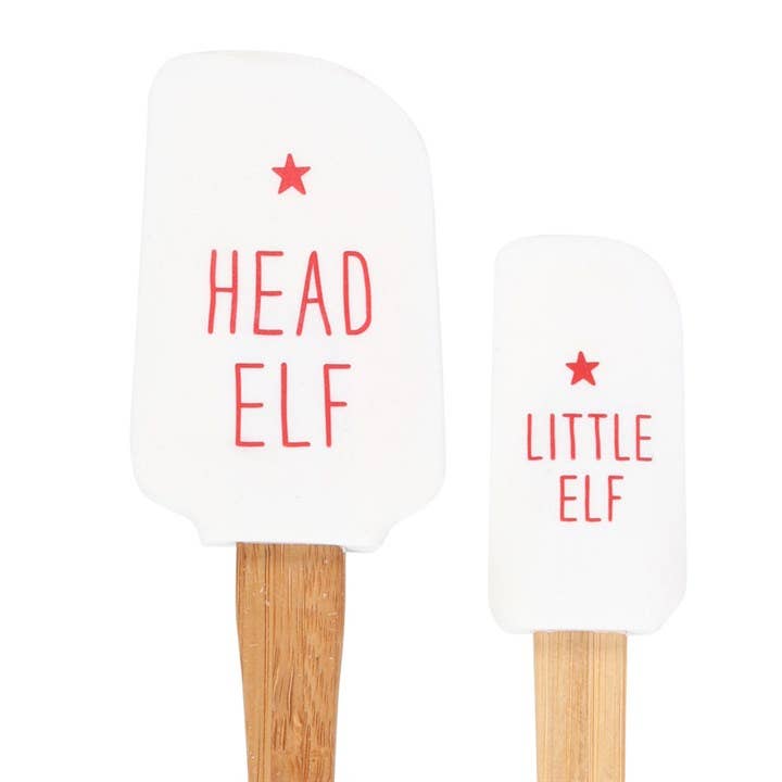 Head Elf Little Elf Silicone Christmas Baking Spatula Set- 2 left in stock