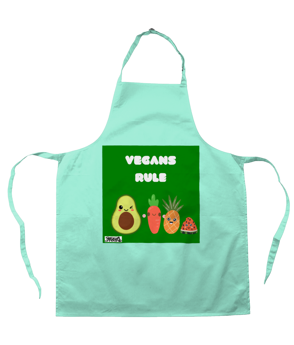 Apron Rock Chocs Vegans Rule Apron