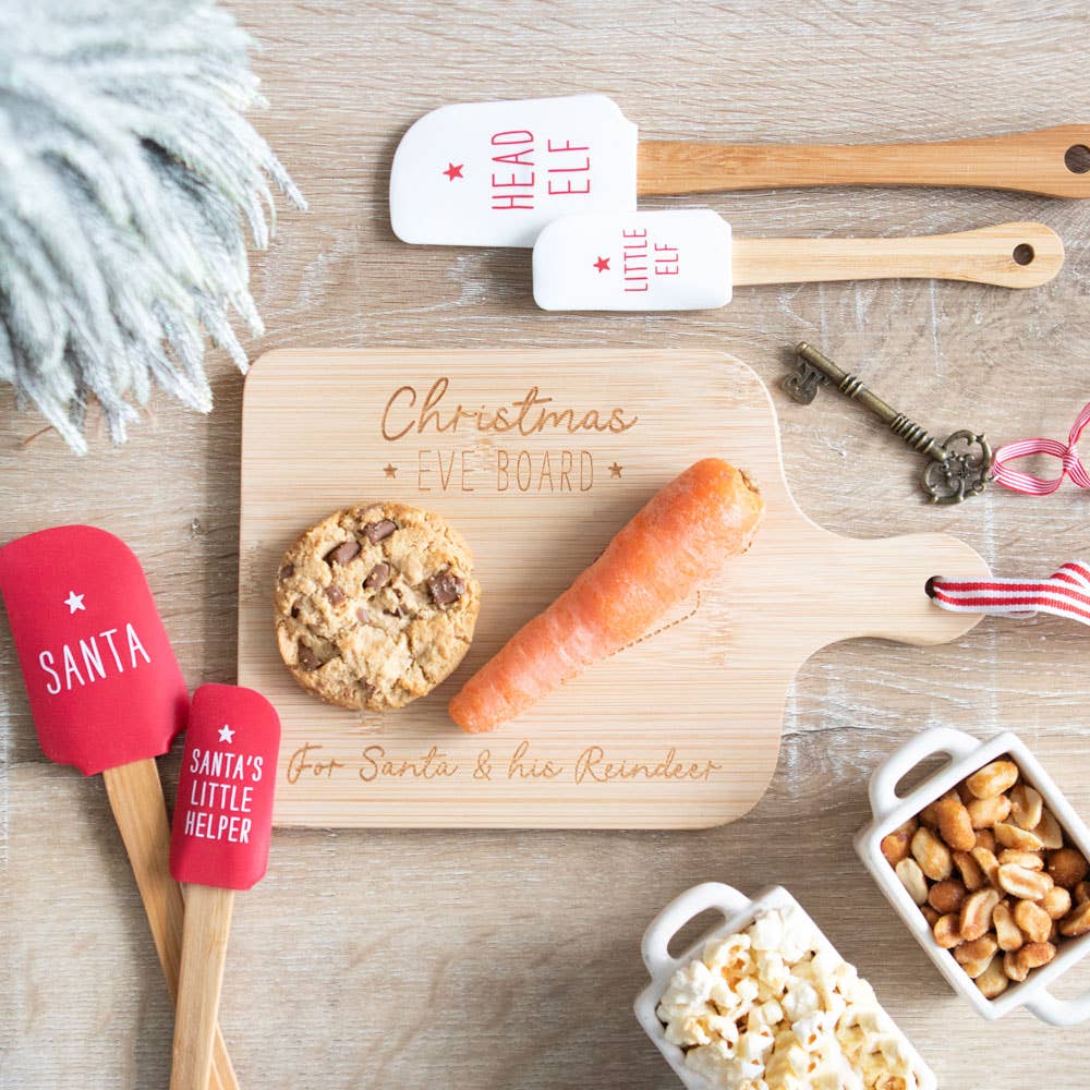Santa's Helper Silicone Christmas Baking Spatula Set - 2 left in stock