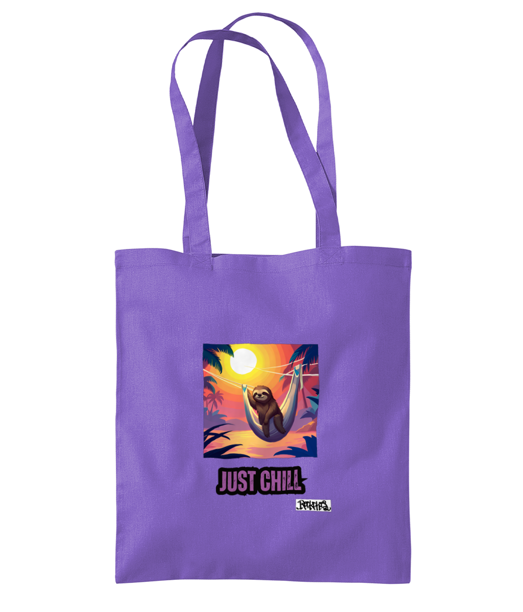 Shoulder Tote Bag Just Chill Sloth T Shirt Designed by Rock Chocs
