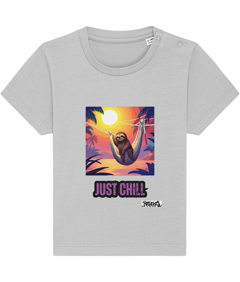 Just Chill Sloth T Shirt Designed by Rock Chocs