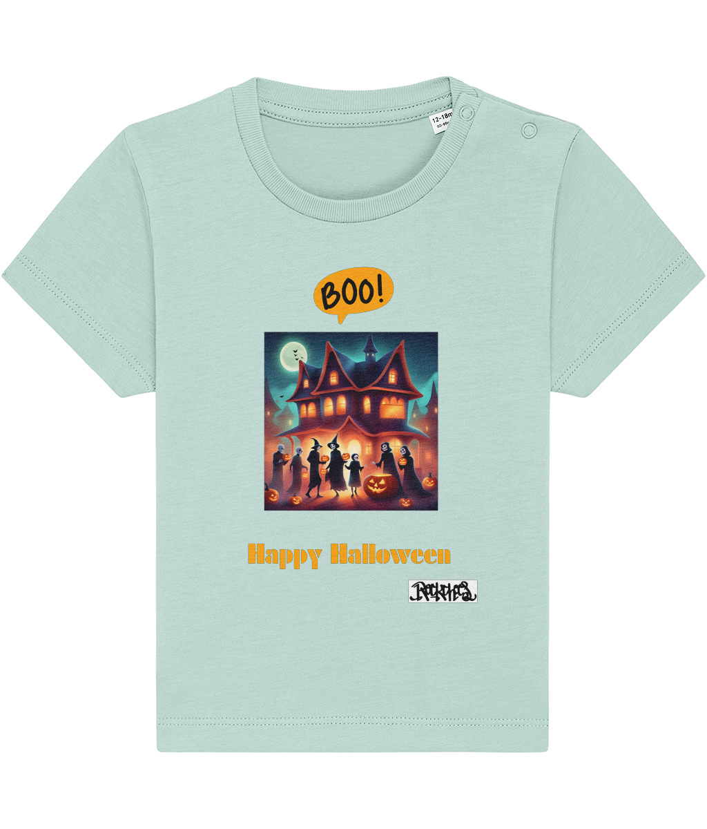 Happy Halloween T shirts designed by Rock Chocs Haunted House Design 2 for 0 to 36 months
