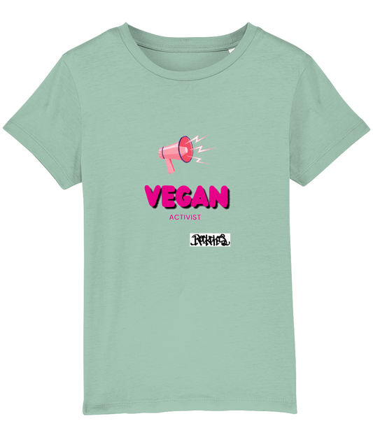 Vegan Activist Organic  T Shirt by Rock Chocs