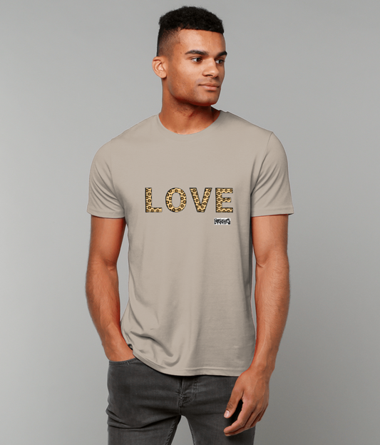 Love Leopard  Print T Shirt by Rock Chocs