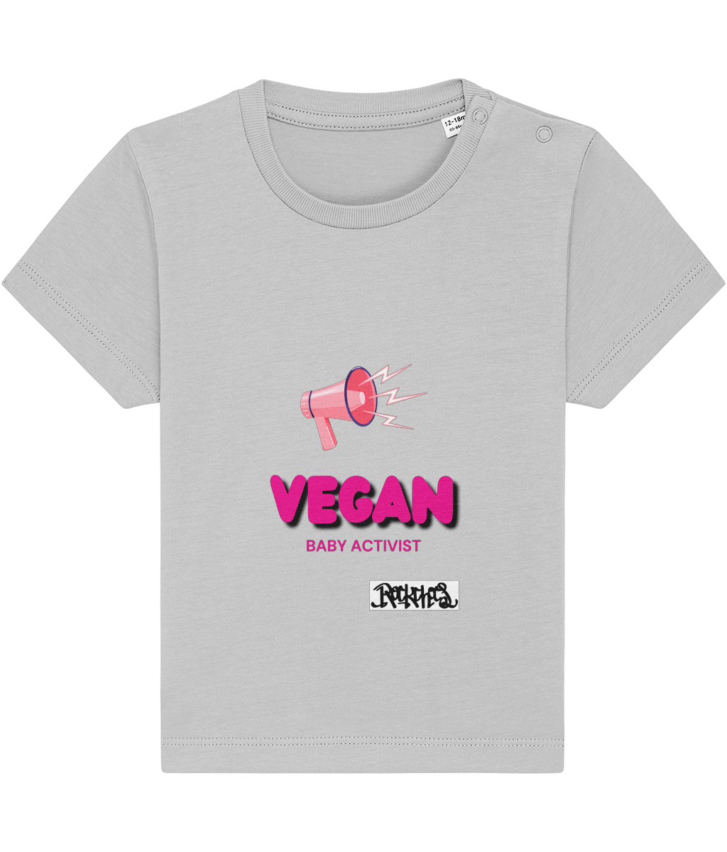 Vegan Baby Activist T Shirt by Rock Chocs