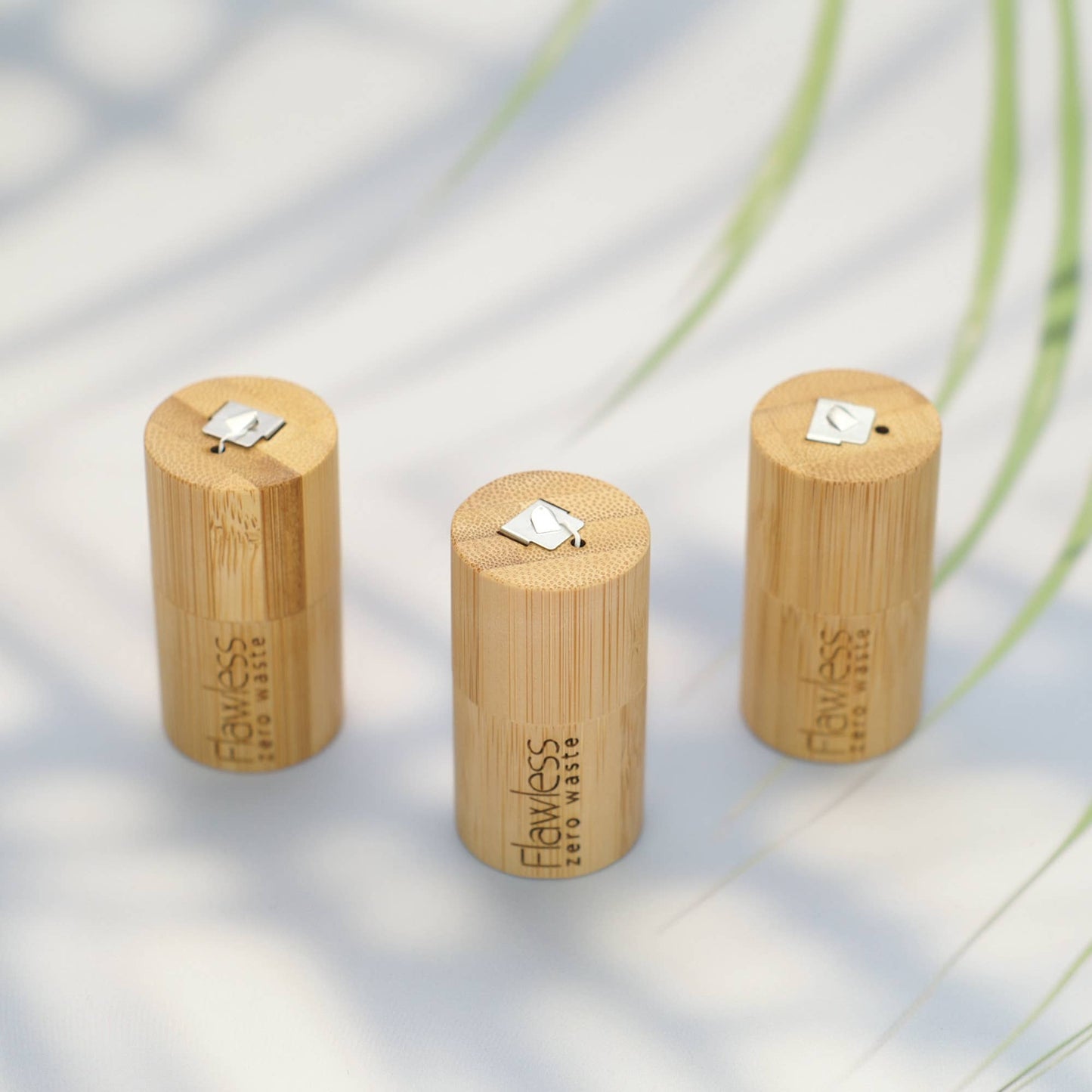 Eco Compostable Dental Floss with Bamboo Dispenser- 3 in stock