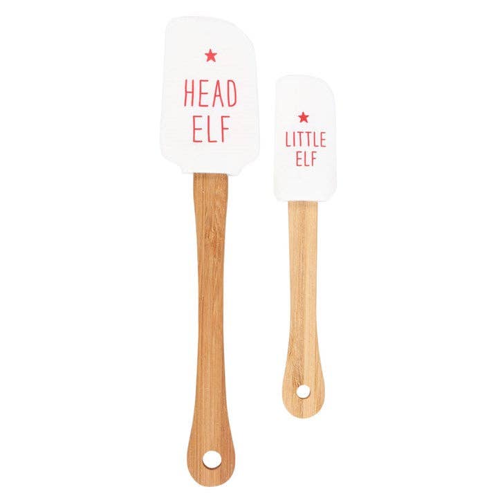 Head Elf Little Elf Silicone Christmas Baking Spatula Set- 2 left in stock