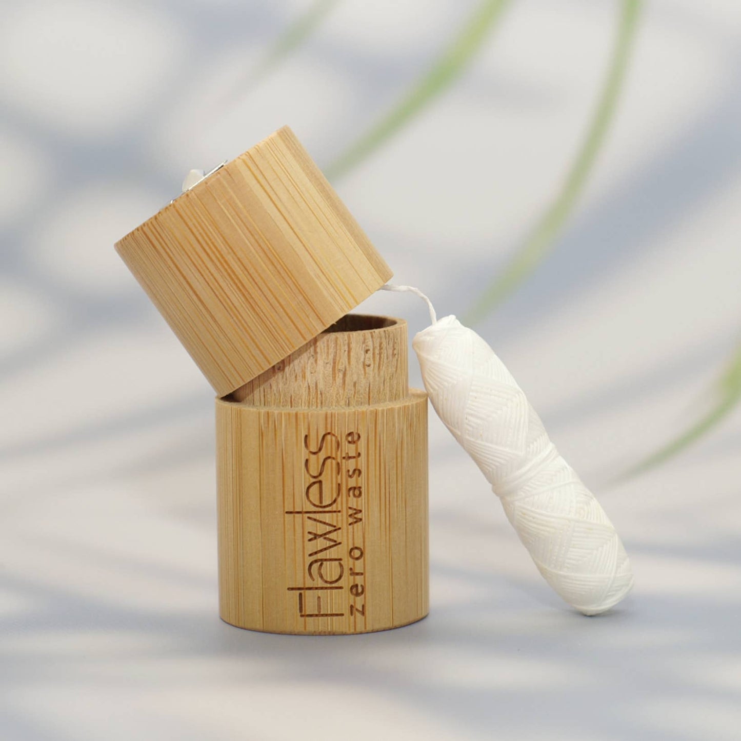 Eco Compostable Dental Floss with Bamboo Dispenser- 3 in stock