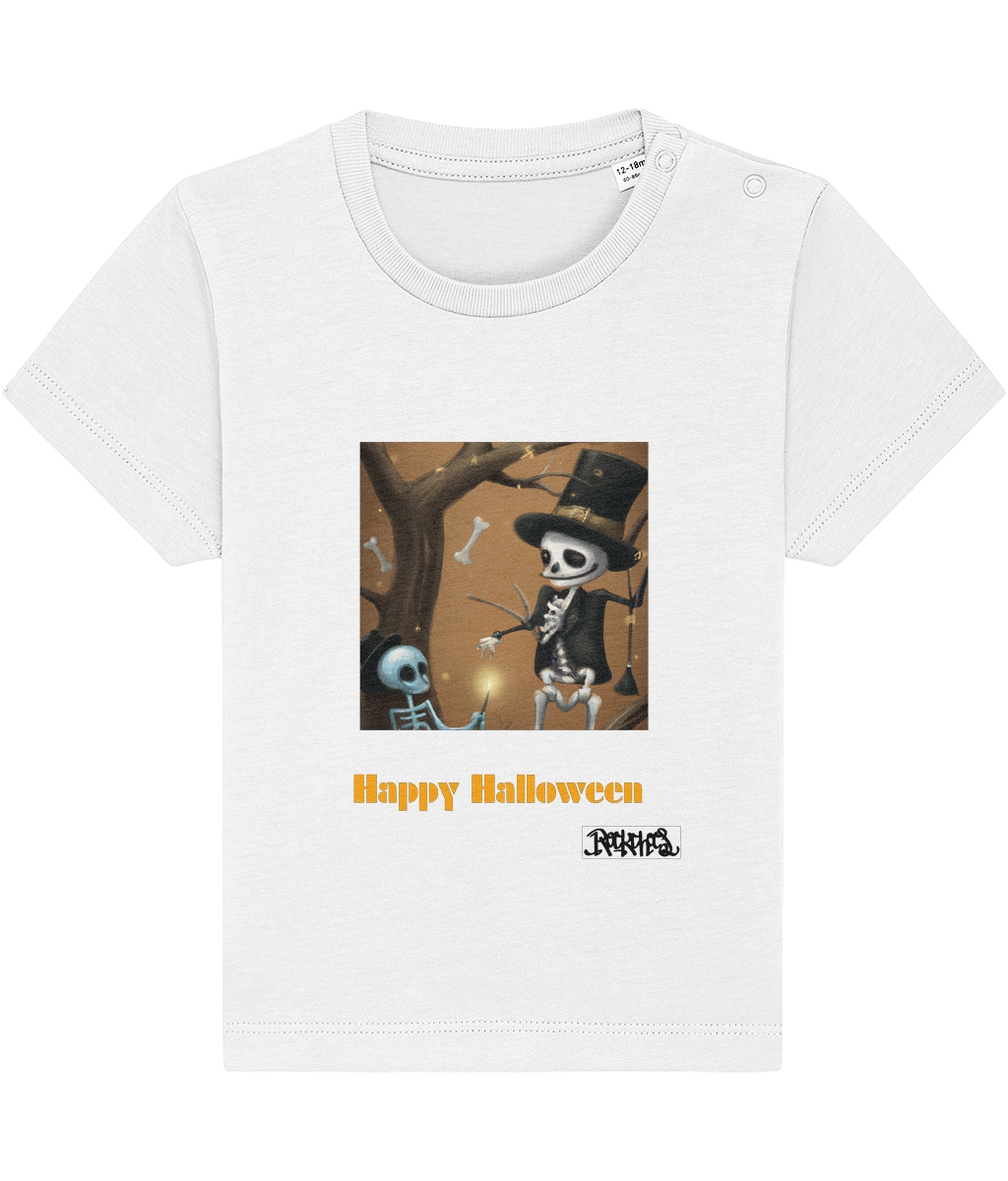 Happy Halloween T shirts designed by Rock Chocs Skeleton for 0 to 36 months