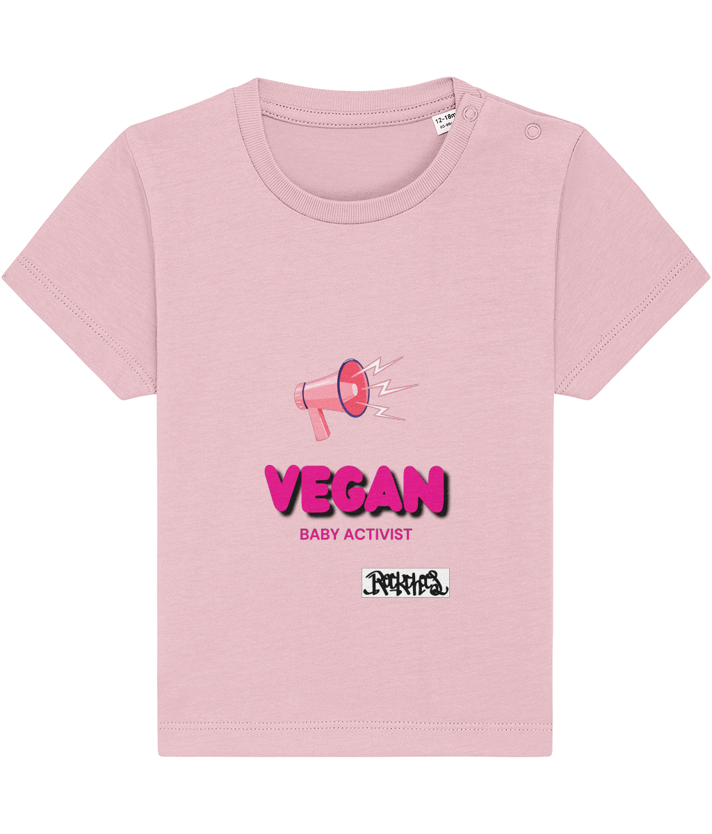 Vegan Baby Activist T Shirt by Rock Chocs