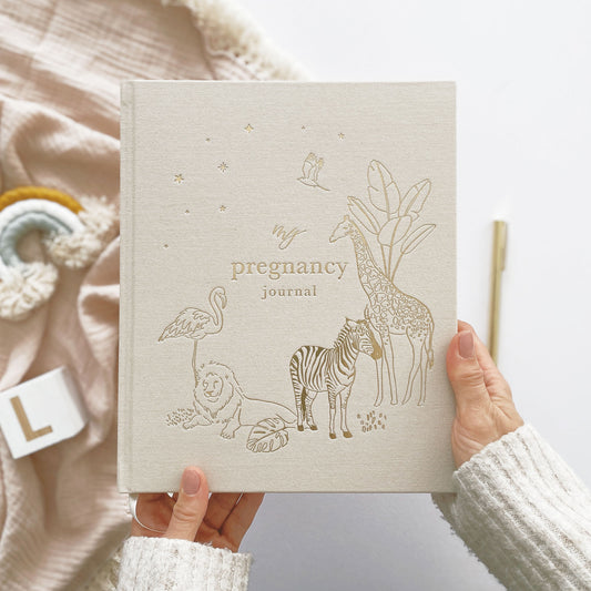 My Pregnancy Journal - Safari with Gilded Edges - 2 left in stock
