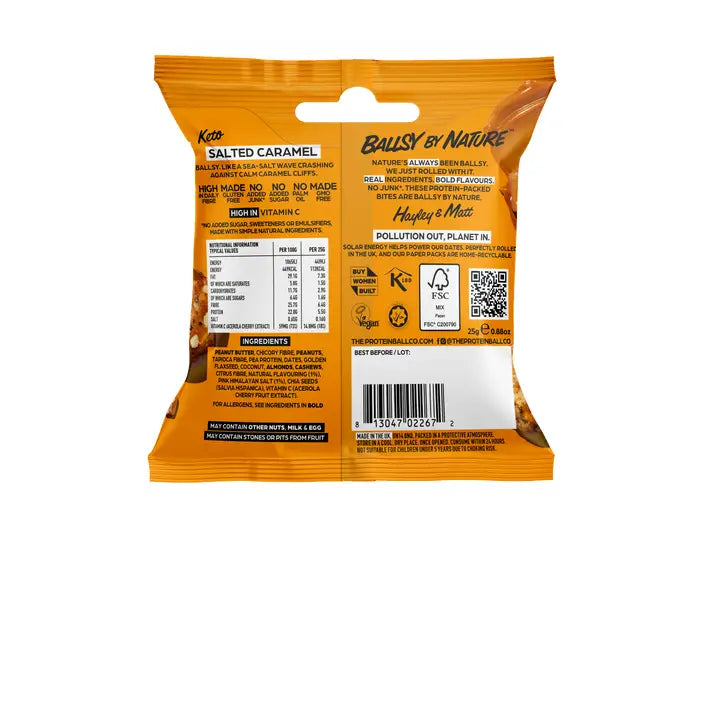 Kite Salted Caramel chocolate bar packaging with brand details on a white background