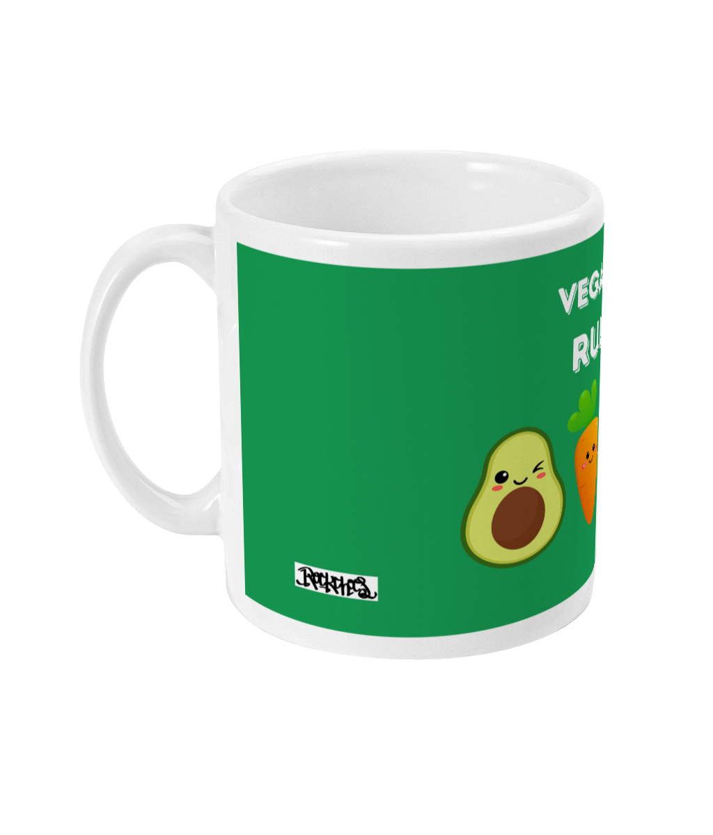 11oz Mug Rock Chocs Vegans Rule Mug