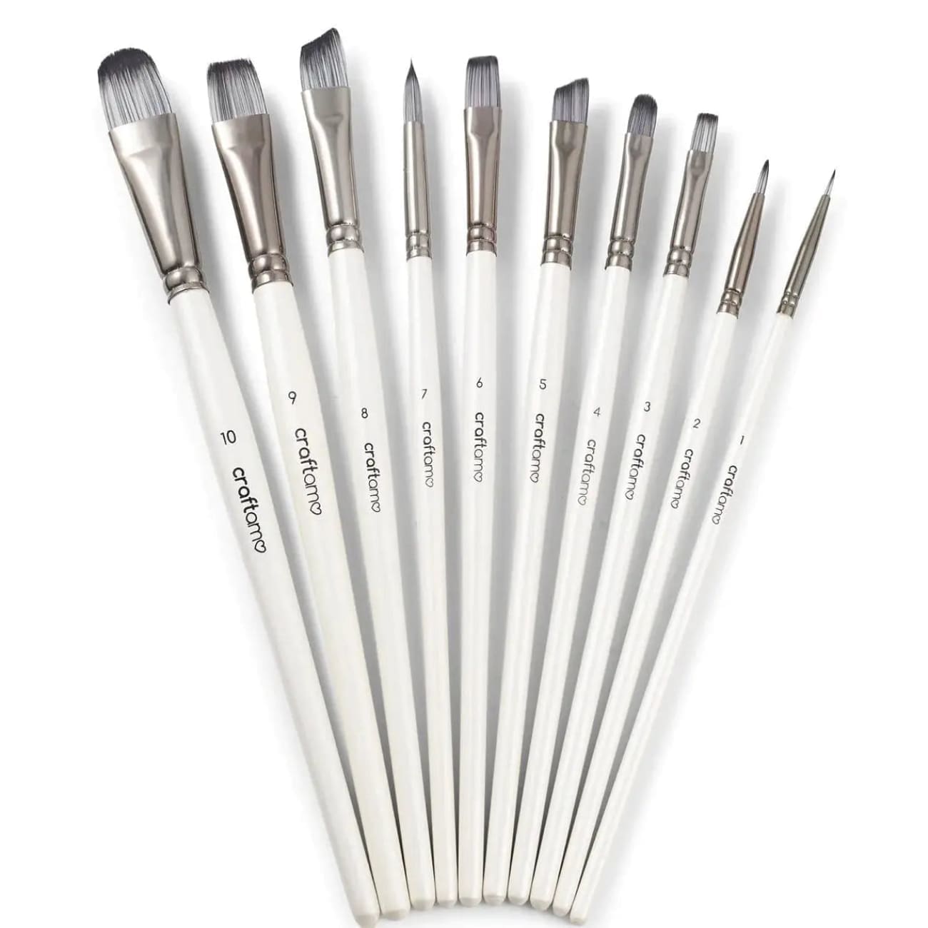 Rock Chocs AIR EDITION PAINT BRUSH SET (10 Premium Paint Brushes Craftamo