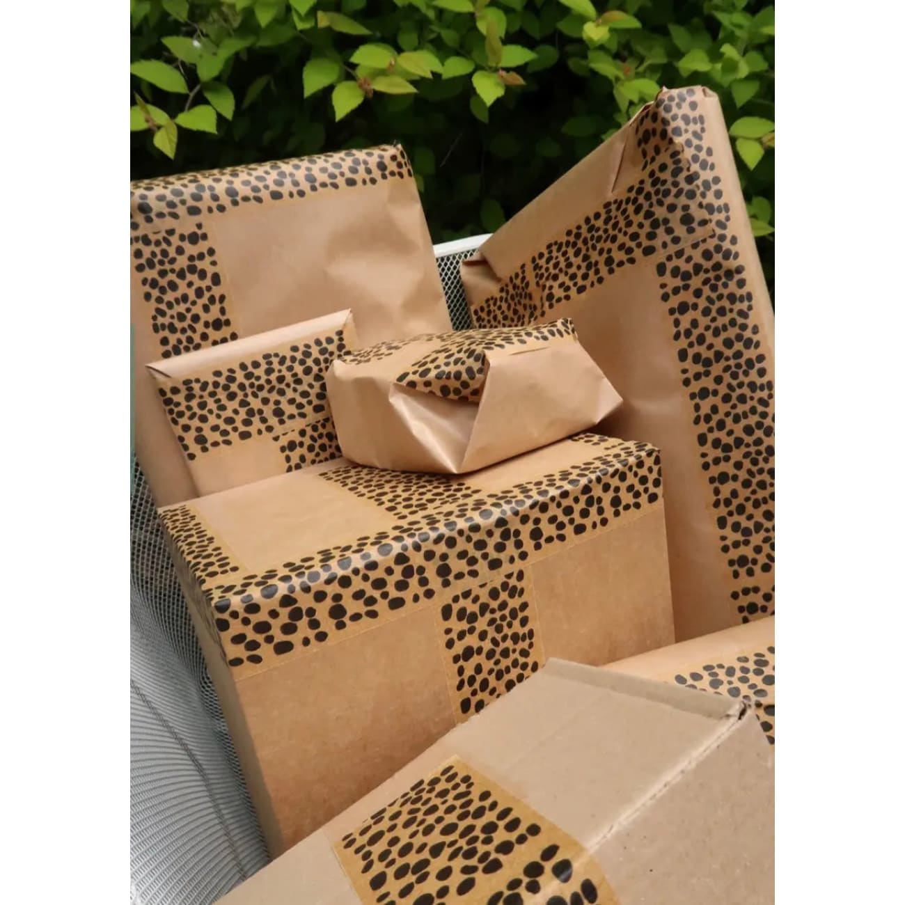 Rock Chocs Animal Print Paper Tape 48mm Eco Friendly Packing Tape (vegan adhesive) Cascayde animal print tape non animal adhesive gift tape Parcel tape Vegan parcel tape