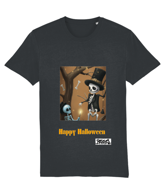 Happy Halloween T shirts designed by Rock Chocs Skeleton - Adult Size unisex