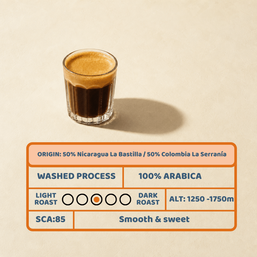Coffee - Easy Afternoon Half Caf Fresh Roasted - 350g whole beans