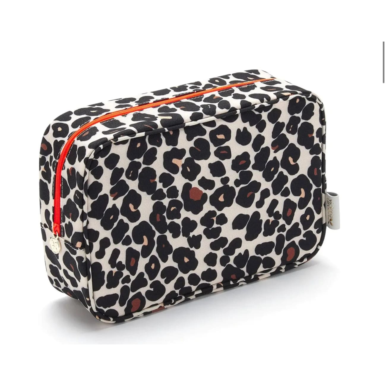 Rock Chocs Beauty Kit Case in Leopard Tan Victoria Green