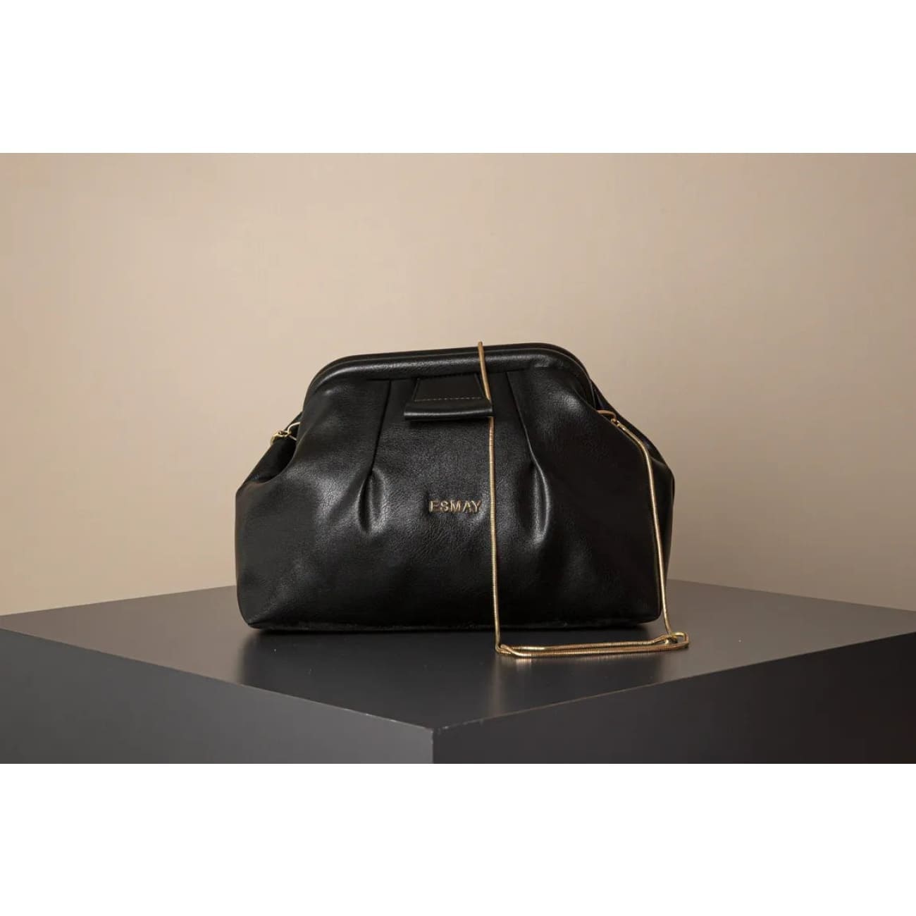 Belle Vegan Black Handbag Rock Chocs 