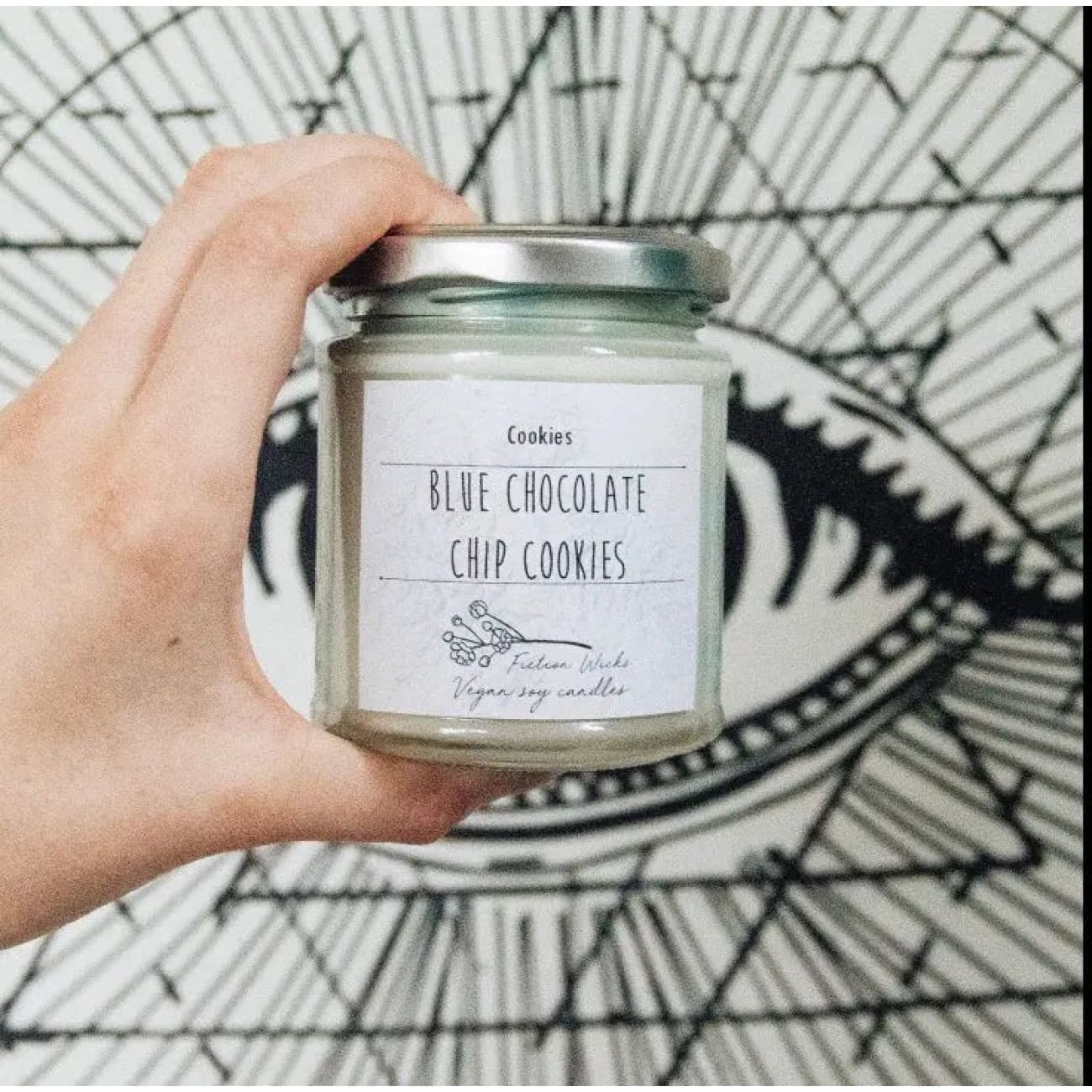 Rock Chocs Blue Chocolate Chip Cookies Candle Rock Chocs