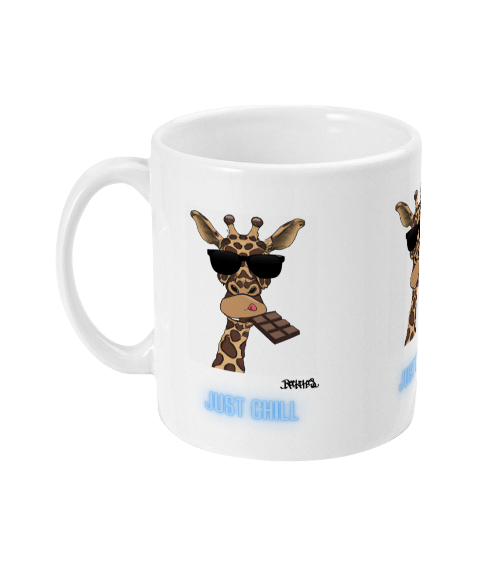 11oz Mug Just Chill Giraffe by Rock Chocs