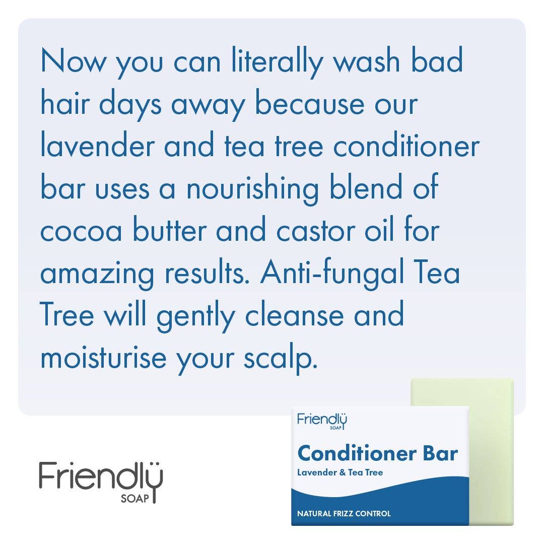 Lavender & Tea Tree Conditioner Bar - Eco Friendly - 3 left in stock