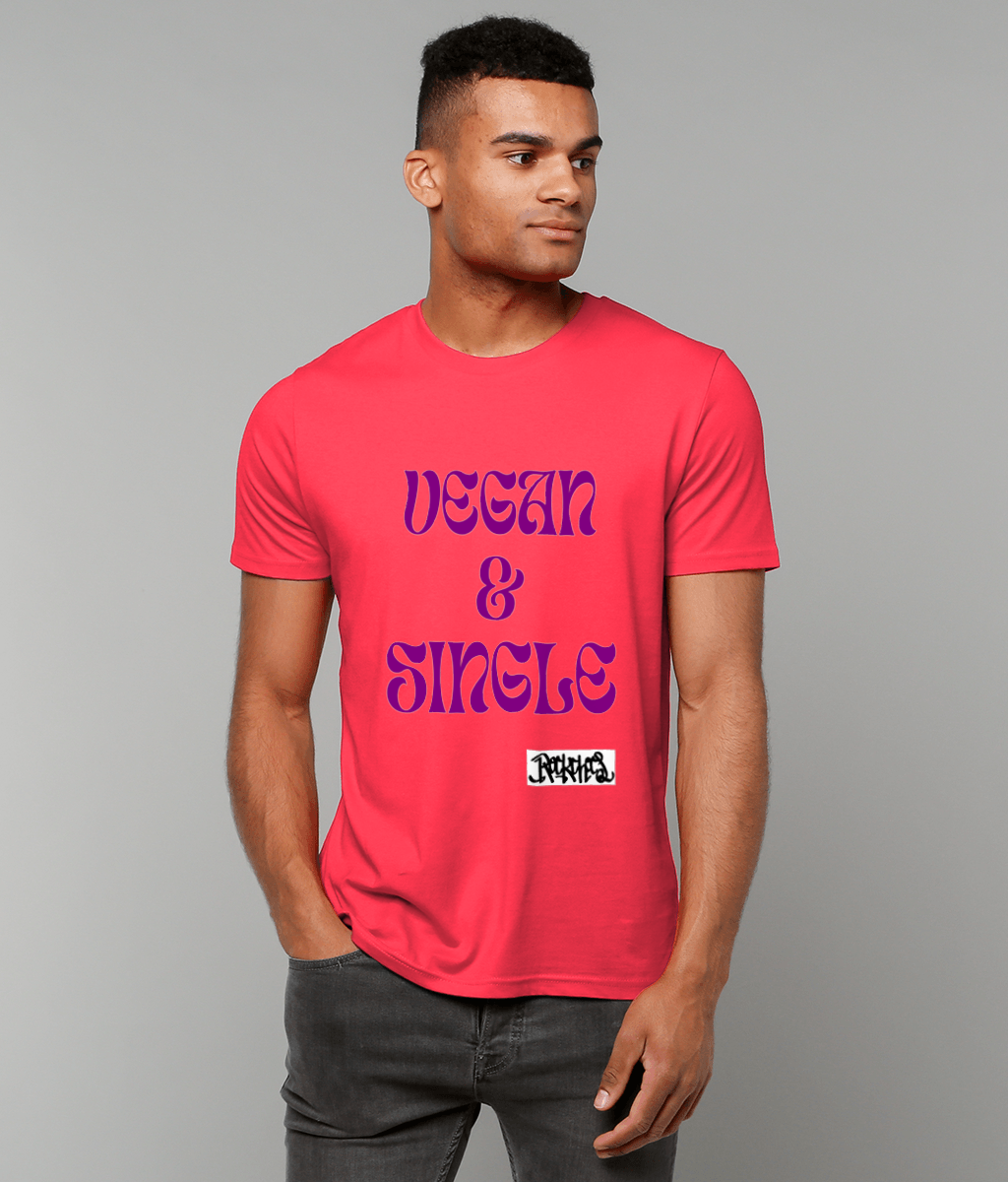 Vegan & Single T Shirt by Rock Chocs