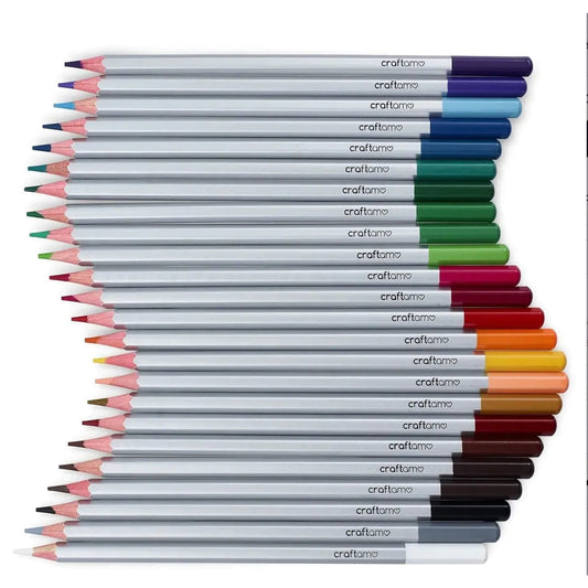 Rock Chocs  Craftamo WATERCOLOUR PENCILS - 24 BRIGHT COLOURS THAT BLEND EASILY Craftamo Rock Chocs vegan art supplies vegan water colour pencils water colour pencils
