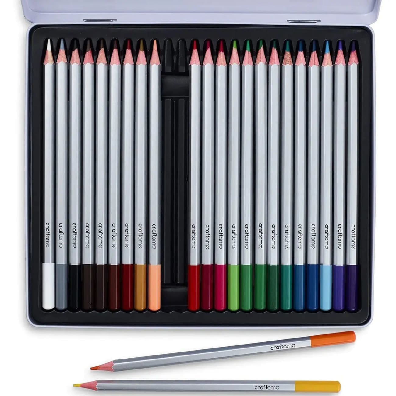 Craftamo WATERCOLOUR PENCILS - 24 BRIGHT COLOURS THAT BLEND EASILY Rock Chocs