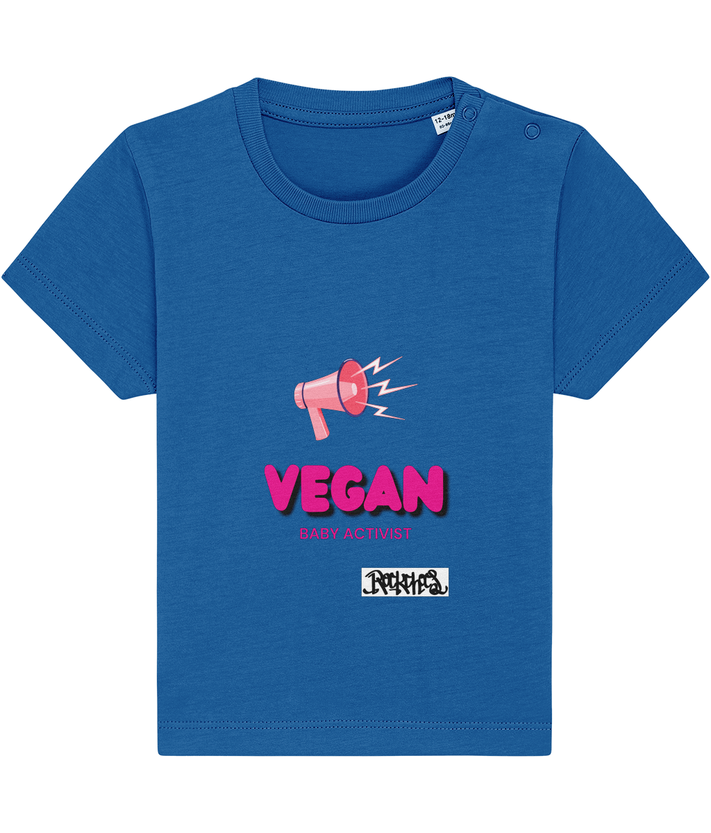 Vegan Baby Activist T Shirt by Rock Chocs