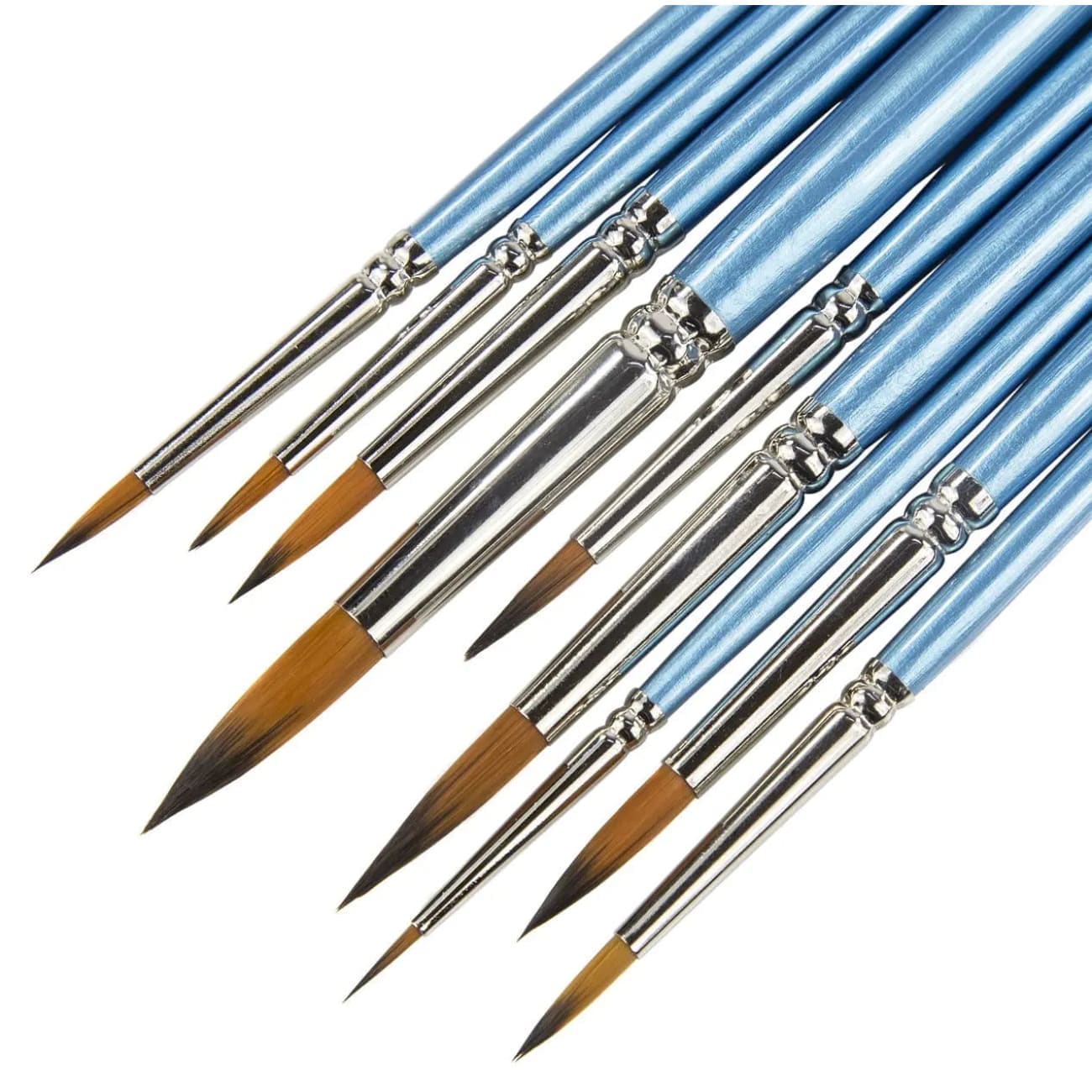 Rock Chocs DETAIL BRUSHES - 11 Piece Paint Brush Set / Liner Brushes) Craftamo