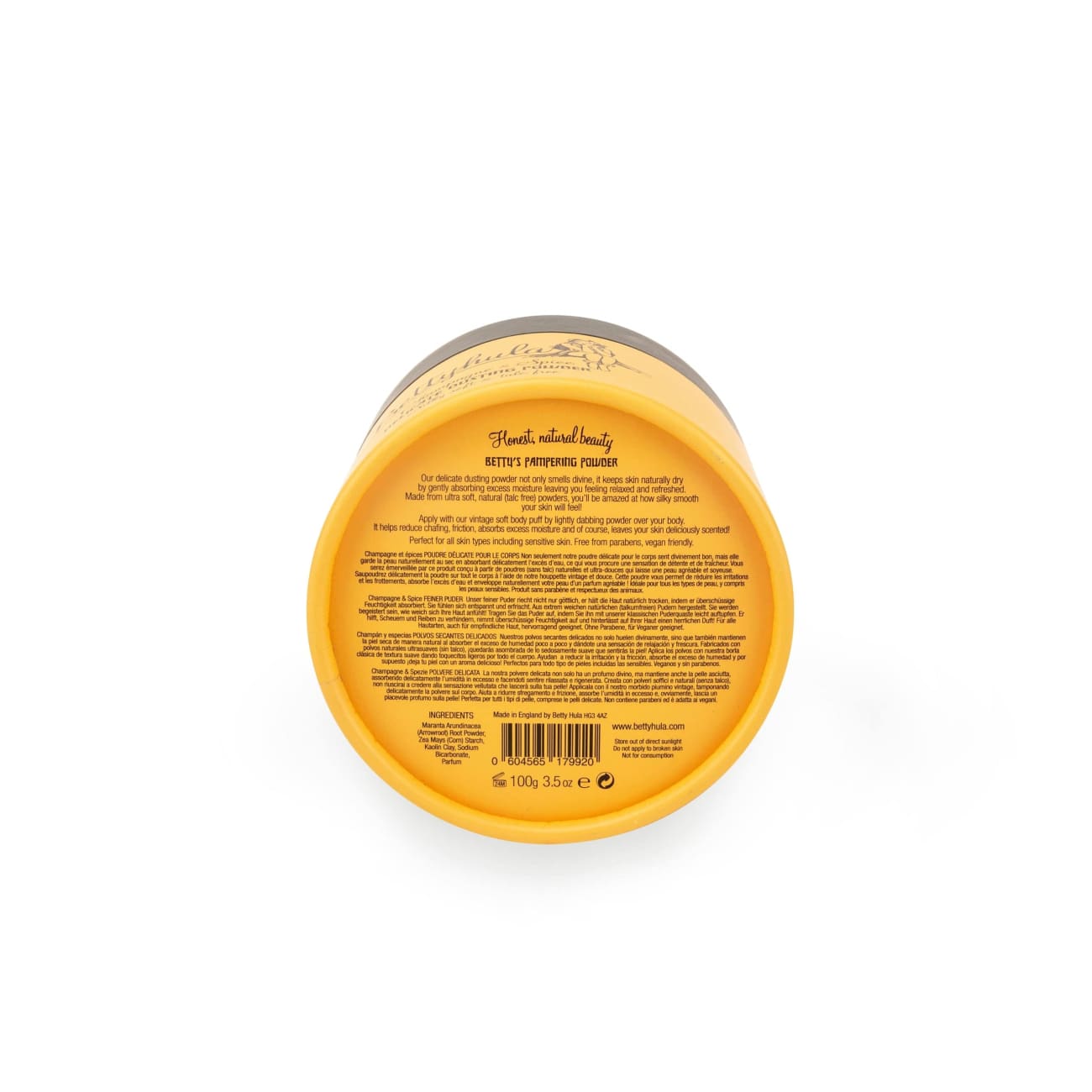 Rock Chocs Dusting powder. Champagne & Spice Betty Hula bettyhula Bettyhula dusting powder vegan dusting powder