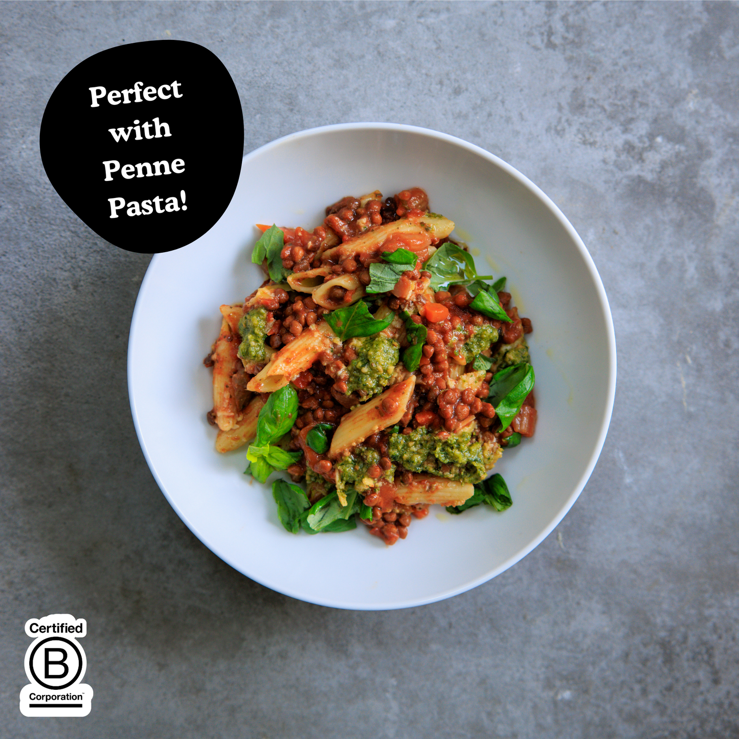 Tomato & Lentil Ragu Bowl - 275g - Vegan Meal