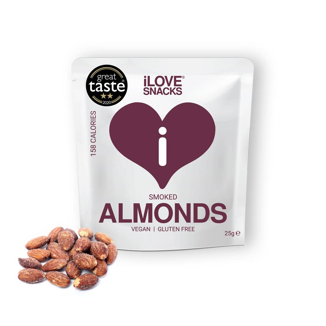 Smoked Almonds, Vegan, GMO Free, Gluten Free - 9 left in stock