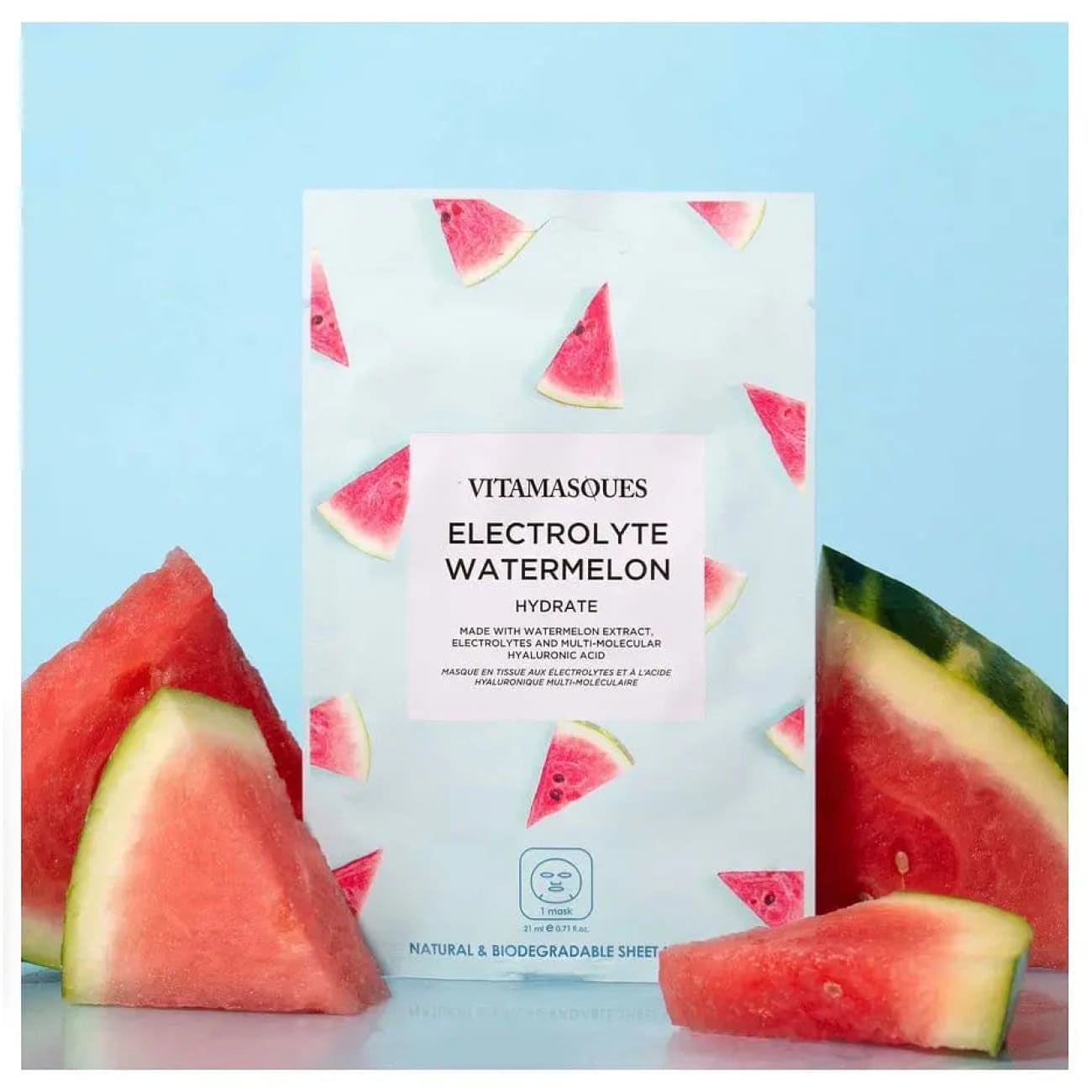 Rock Chocs Electrolyte Watermelon Face Sheet Mask VITAMASQUES