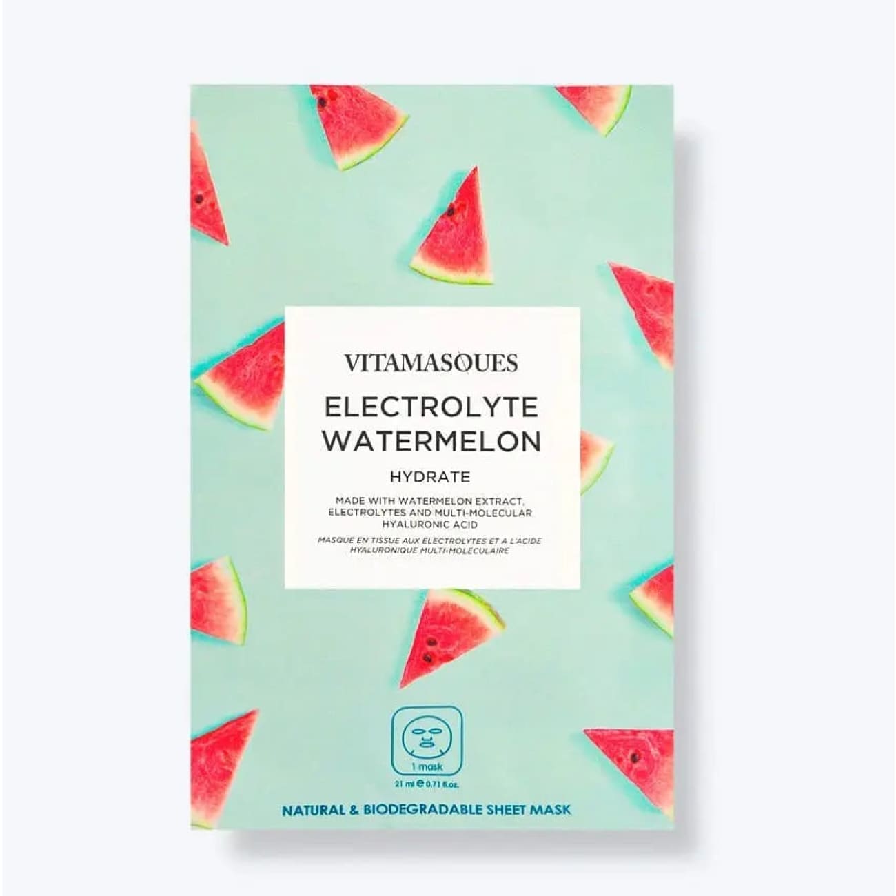 Rock Chocs Electrolyte Watermelon Face Sheet Mask VITAMASQUES