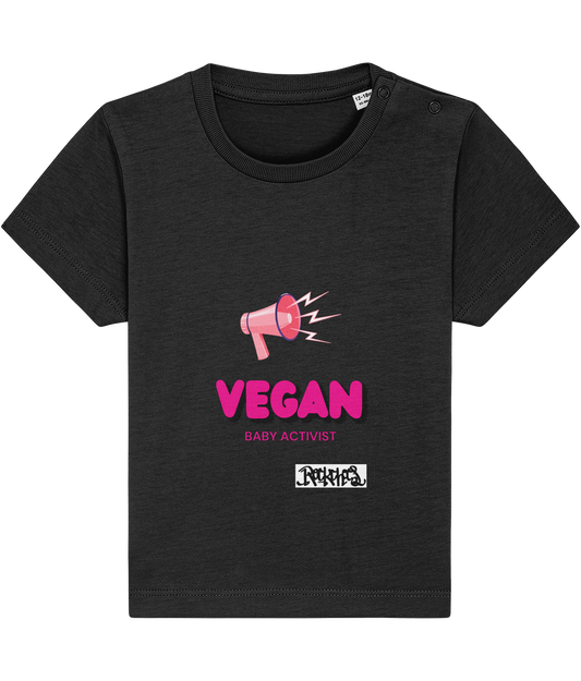 Vegan Baby  Activist T Shirt by Rock Chocs